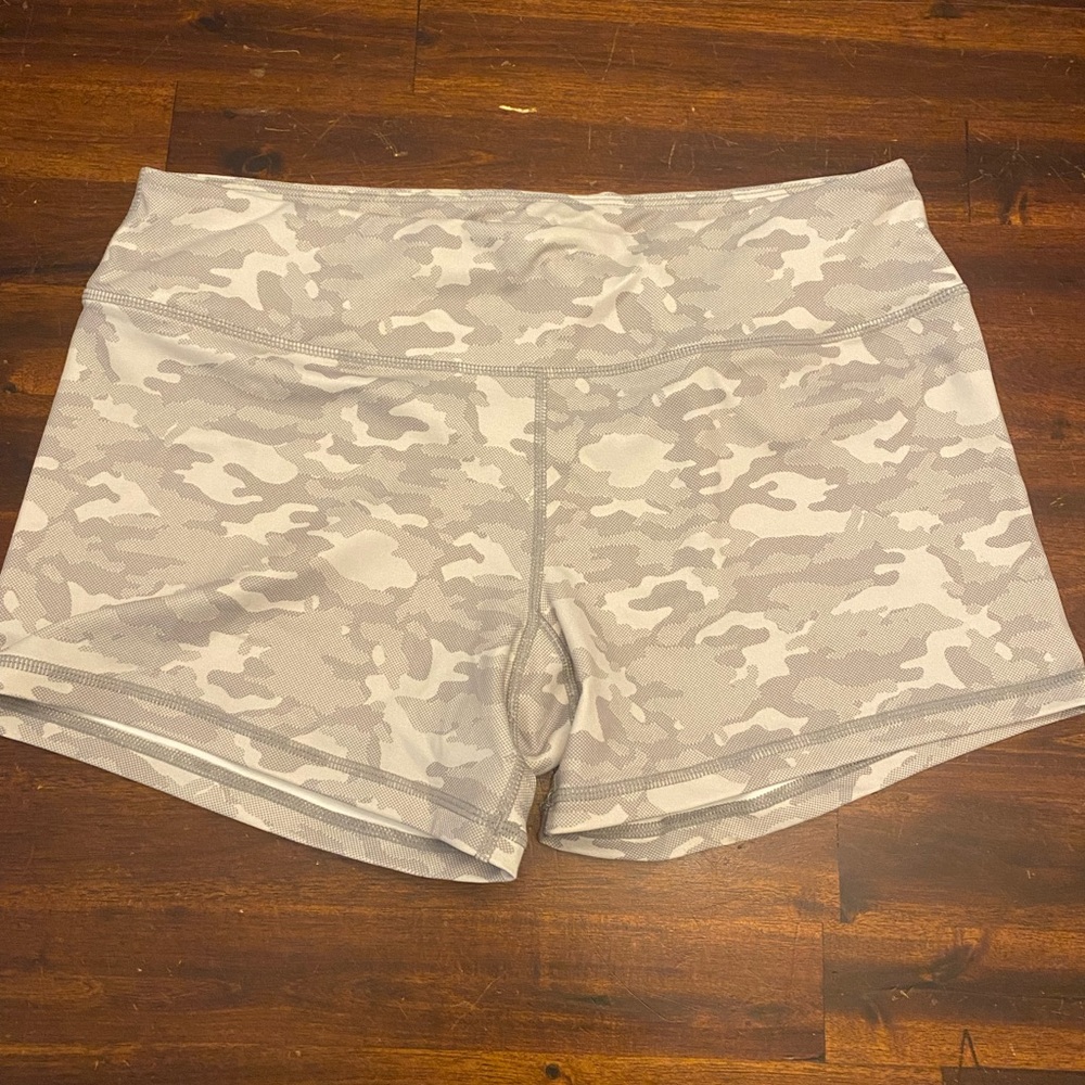 Grey Camo Booty Shorts